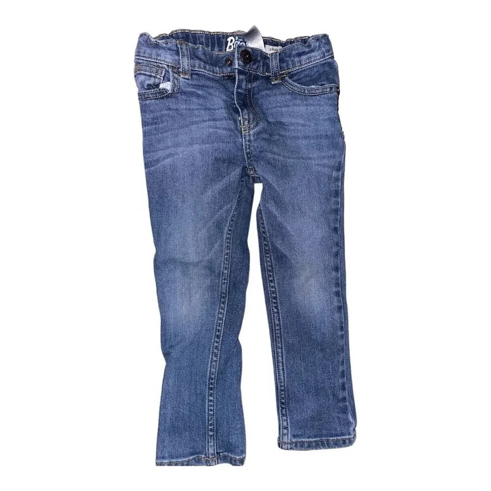 OshKosh Bgosh kids skinny blue jeans size  4t. Adjustable waist